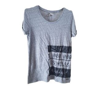 Brand New Bench Numeral Gray Short Sleeve Activewear T-Shirt